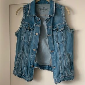 Free People Denim Vest